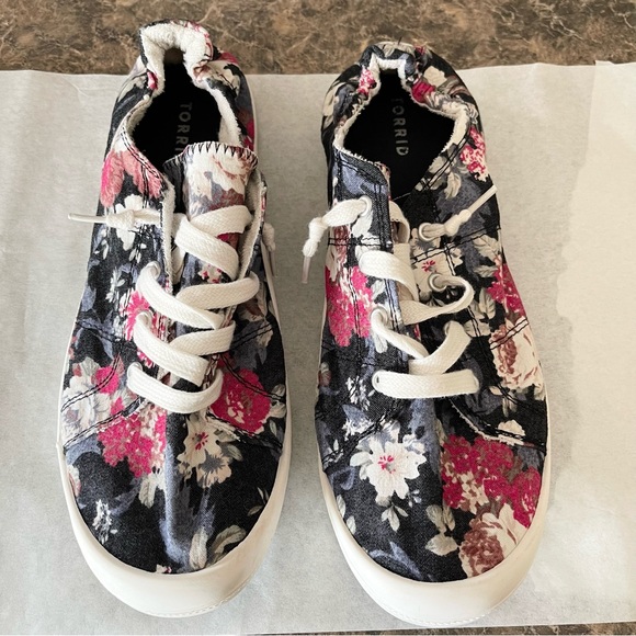 torrid Shoes - Torrid Floral Sneakers Size 12W